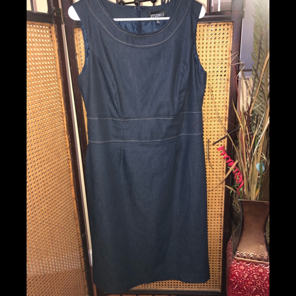 Ladies Jean sleeveless Dress